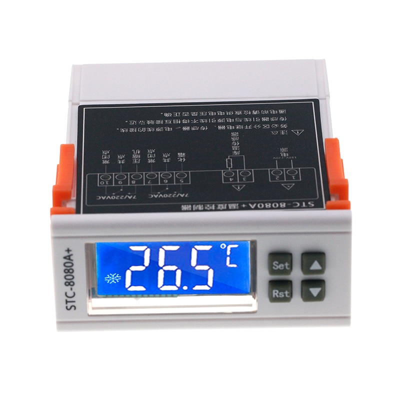 STC-8080A+ Refrigerator Thermostat Temperature Controller Refrigeration Automatic Defrost Timer Intelligent Single Probe