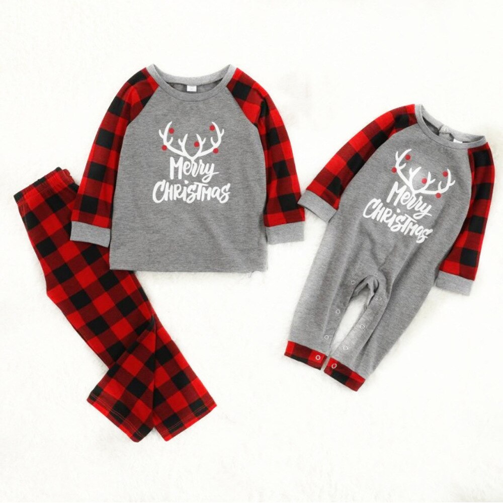 Christmas Cotton Family Pajamas Set Cartoon Print ... – Grandado