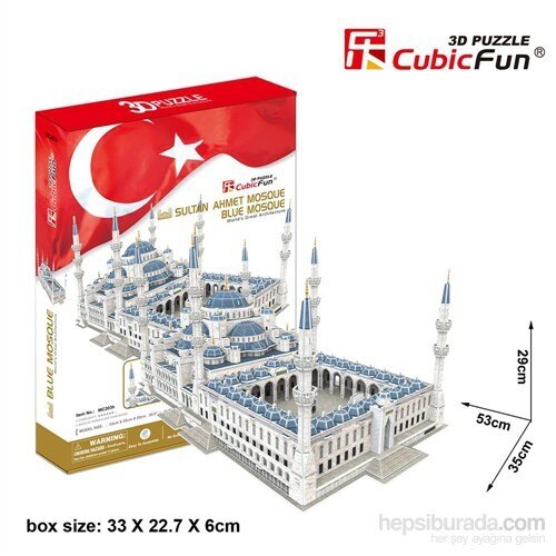 Cubic Fun 321 Stuk Sultan Ahmet Moskee 3D Puzzel