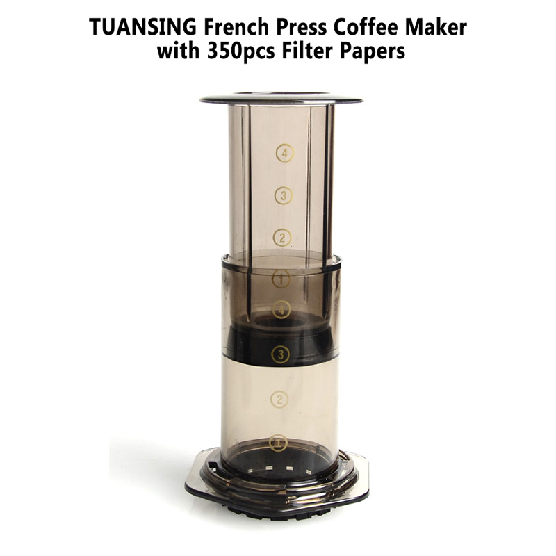 Pers Koffie Draagbare Koffiezetapparaat Air Druk Espresso Machine Met 350 Stuks Filter Papers