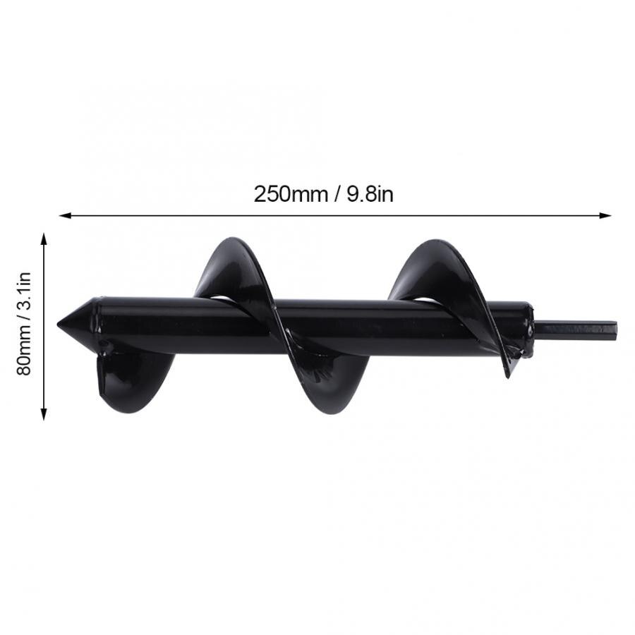 Perceuse à spirale en acier au manganèse | Outil de forage, perceuse, acier au manganèse, planteur de jardin, tarière foret, foret enterré, plantation de trous de forage, pelle: 01
