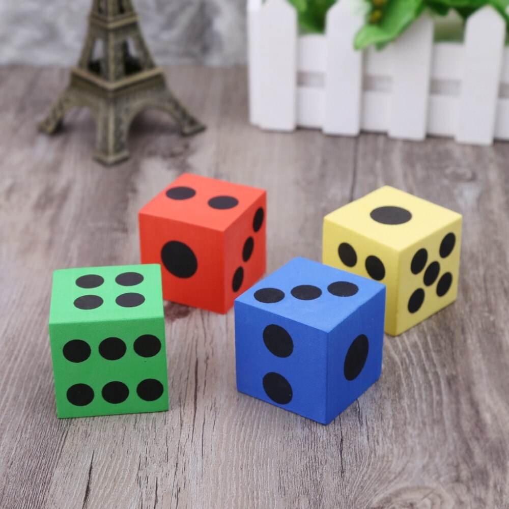 12 stücke 3,7 cm EVA Schaum Würfel freundlicher Früer Bildung Spielzeug Kreative Spiel Quaddel