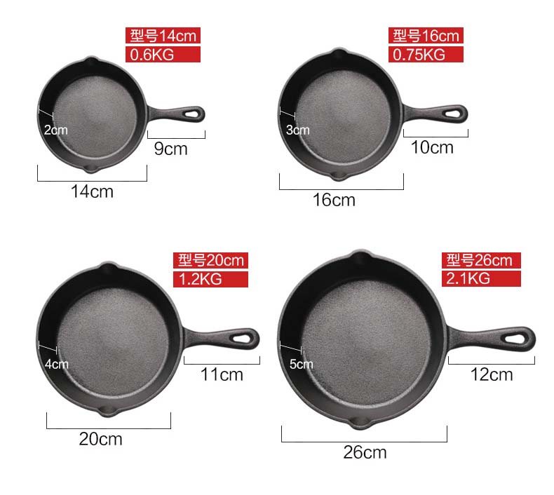 Olla de hierro fundido para sopa, de fondo plano, sin recubrimiento, sartén antiadherente, utensilios de cocina para sopa