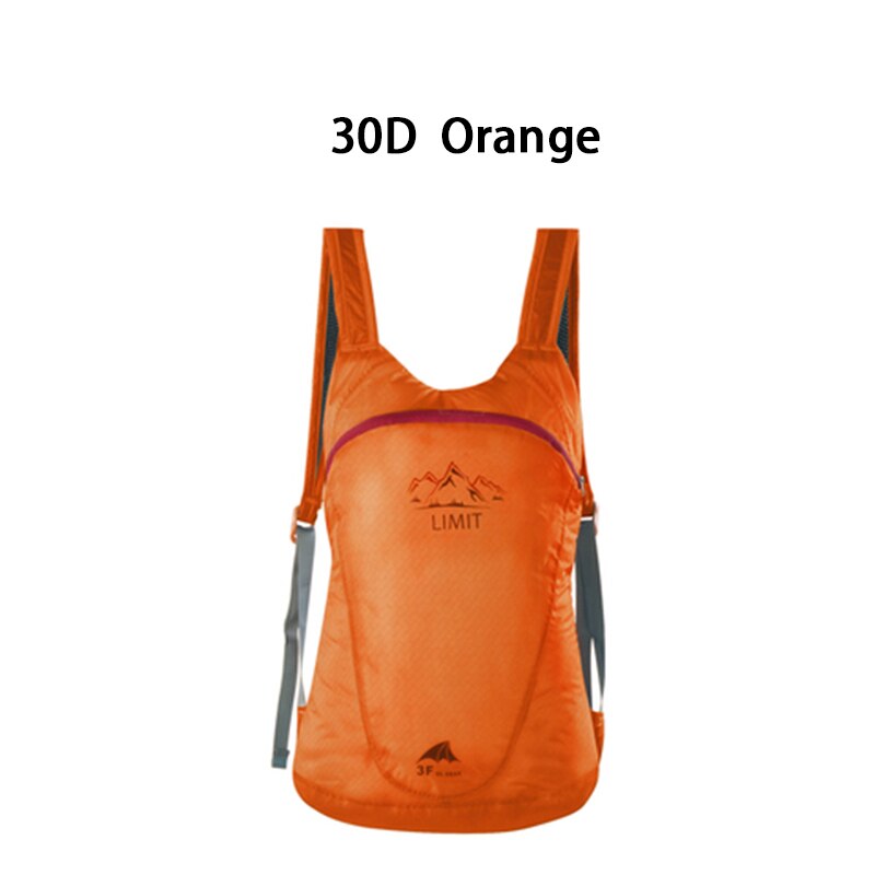 3F UL GEAR Dandelion Ultralight Waterproof Backpack Folding Bag Can Hold Water: 30D Orange