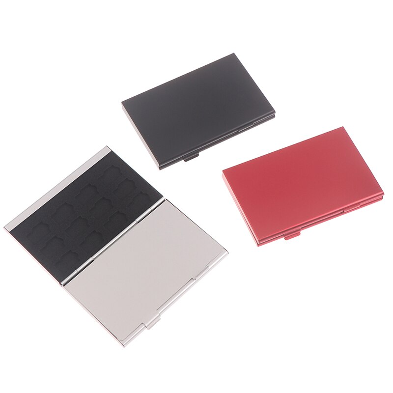 1 PC Silver Aluminum Memory Card Storage Case Box Holders For Micro Memory Card 24TF