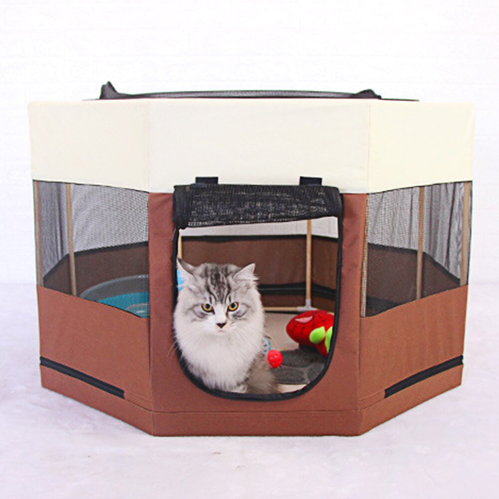 Honden en katten, draagbare, opvouwbare en waterdichte hondenren, oxford doek, grote buitenkooi, tent, hek