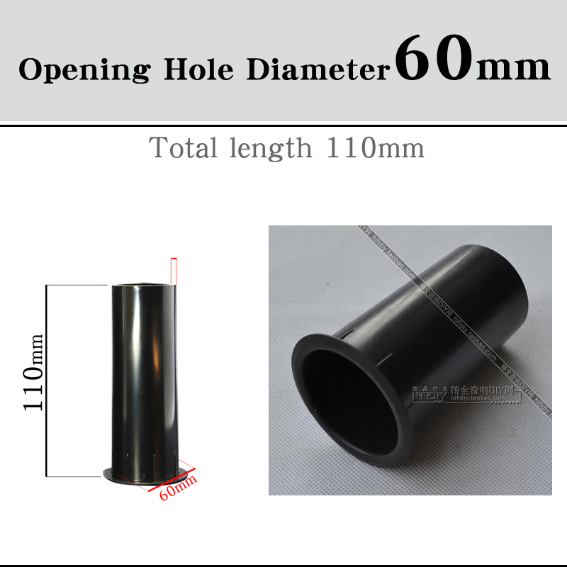 HIFIDIY LIVE Speaker Guide Tube 2 3 4 5 6.5 8 inch BASS Subwoofer Loudspeaker Inverted Tube Port Auxiliary ABS open Hole 18~60mm: Rose Red / Bundle 2