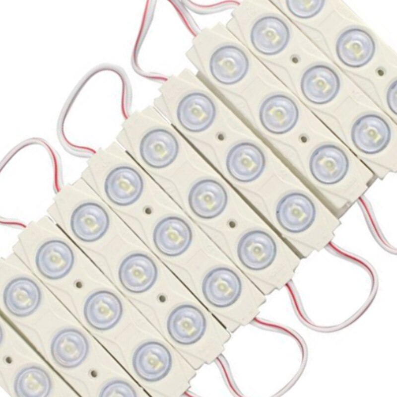 100 Stks/partij 12V Led Module 3 Leds 2835 Injectie Super Heldere Led Module Waterdicht Reclame Licht