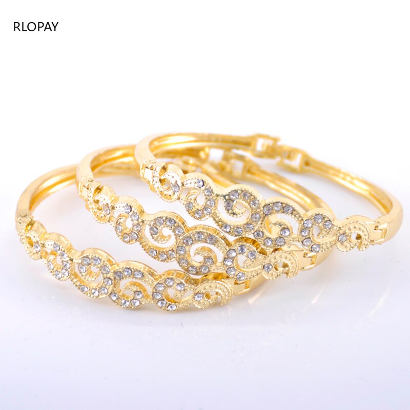 Massief gouden armbanden voor vrouwen marokkaanse luxe unieke armbanden voor vrouwen bruidsjurken bruiloft