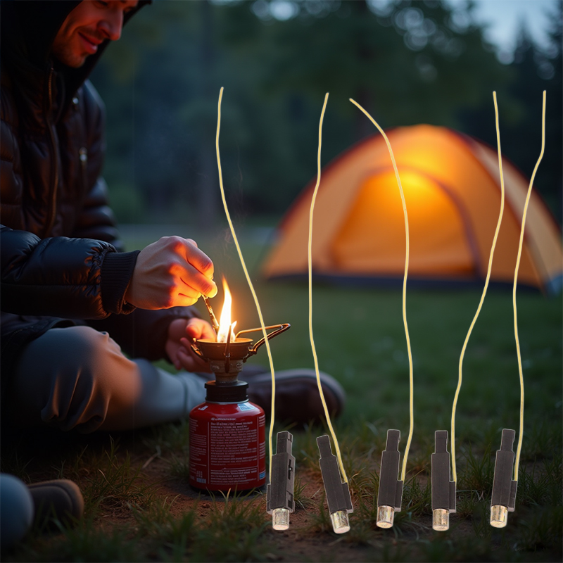 5 stücke 6*6*35mm Piezoelektrischen Feuer Draht Kupfer Kappe Elektronische Zünder Spray Leichter Herd Ersatzteile