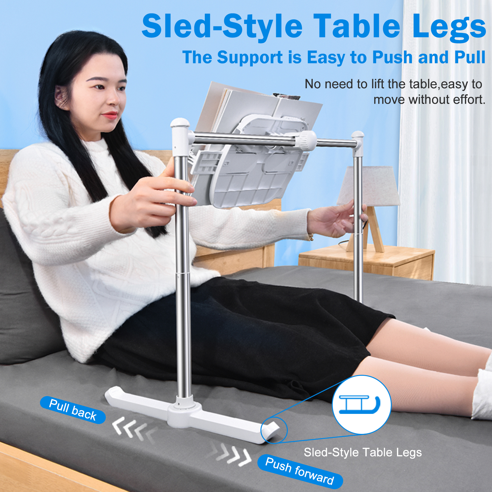 Oatsbasf Opvouwbare tabletstandaard iPad-standaardhouder Bed Leesboekenrek Luie telefoonhouder Multifunctionele combinatieplank