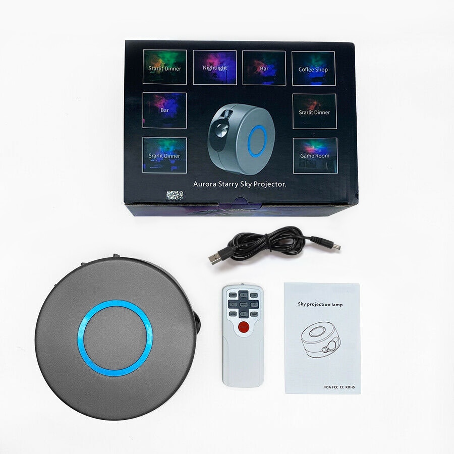 Roterende Led Projector Licht Sterrenhemel Oceaan Golf Ster Galaxy Nebula Night Lamp