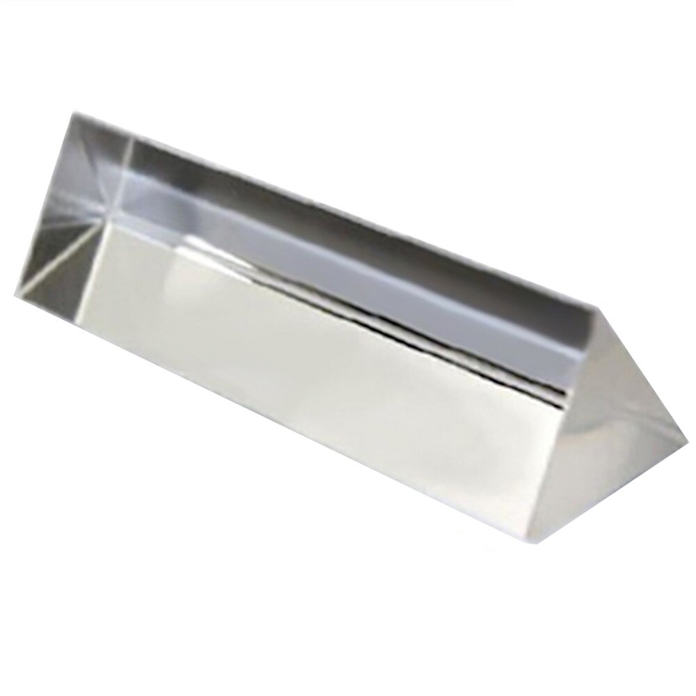 Gosear 7.8CM Optical Glass crystal Triple Triangular Prism for Physics Teaching Light Spectrum prisme prisma cristal