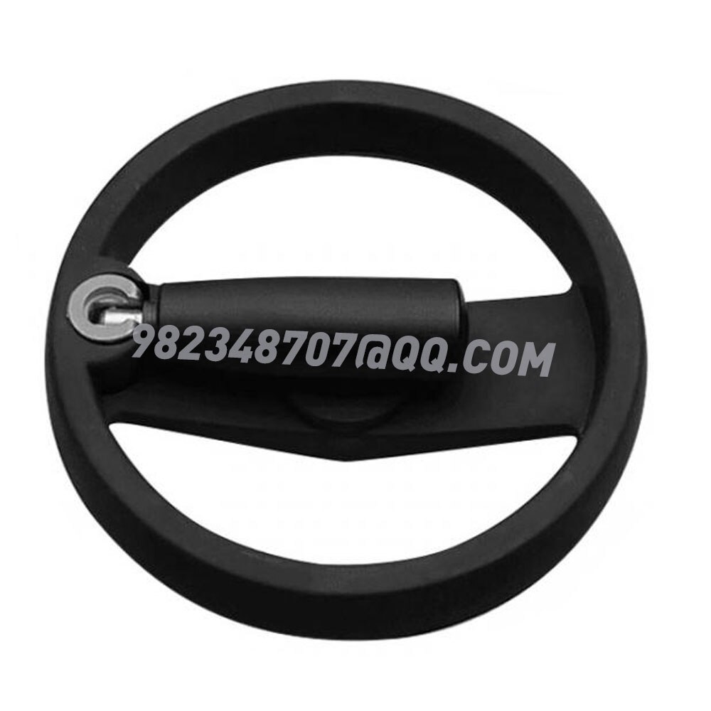 Aluminum alloy machine tool handwheel, foldable handle, round double-spoke nylon handwheel, control and locking steering wheel