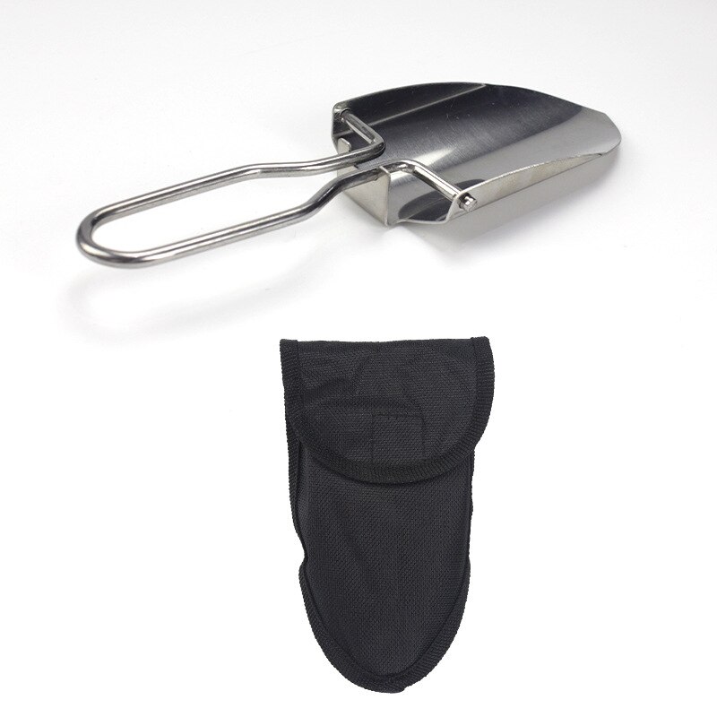 Pala Pieghevole Compatta In Acciaio Inox Per Giardino E Esterno - Foto 4