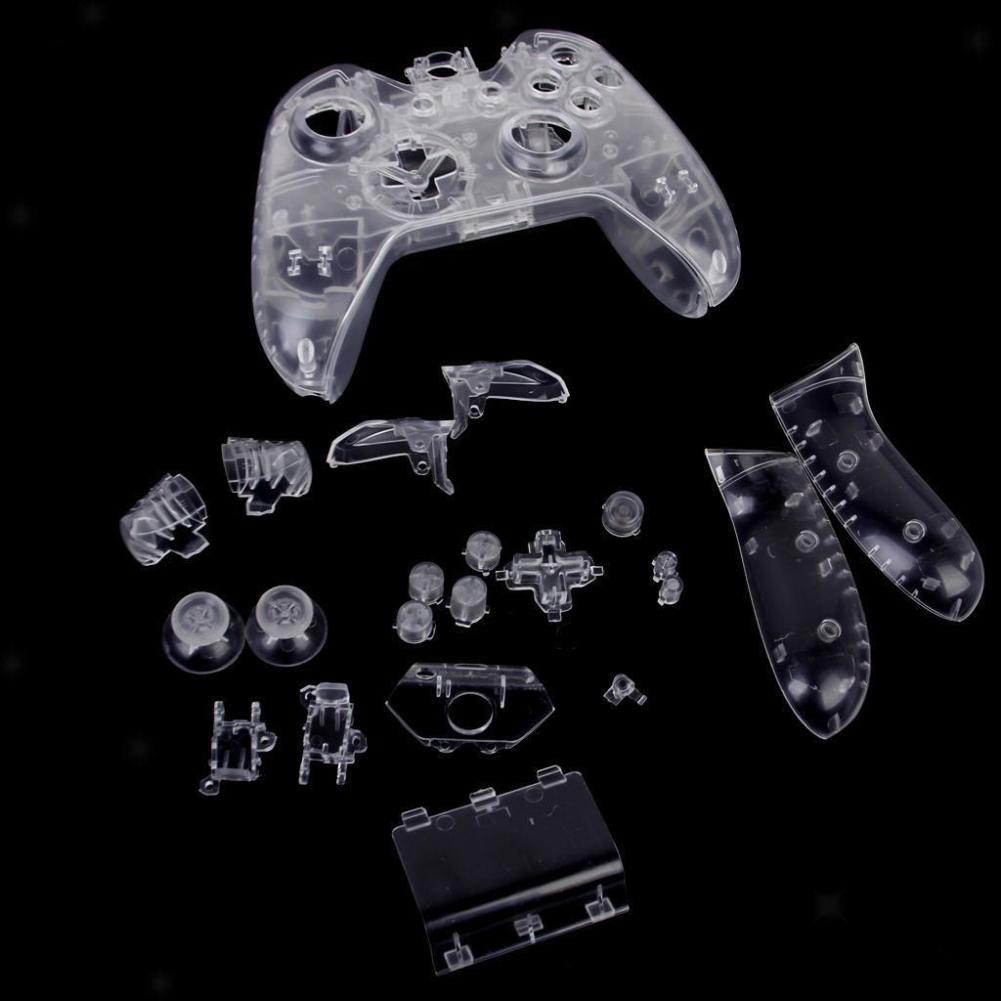 Plastic Hard Shell Voor Xbox Een Vervanging Clear Volledige Set Behuizing Shell Case Cover Kit Voor Xbox Een Controller Skin case