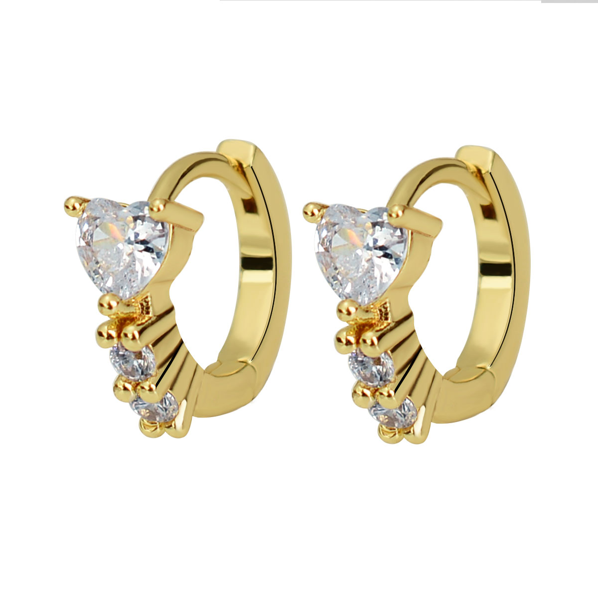 Pendientes Huggies púrpura blanco verde azul rojo corazón cuadrado Color plata pendientes de aro pequeños para mujeres niñas joyería de boda: Color acero
