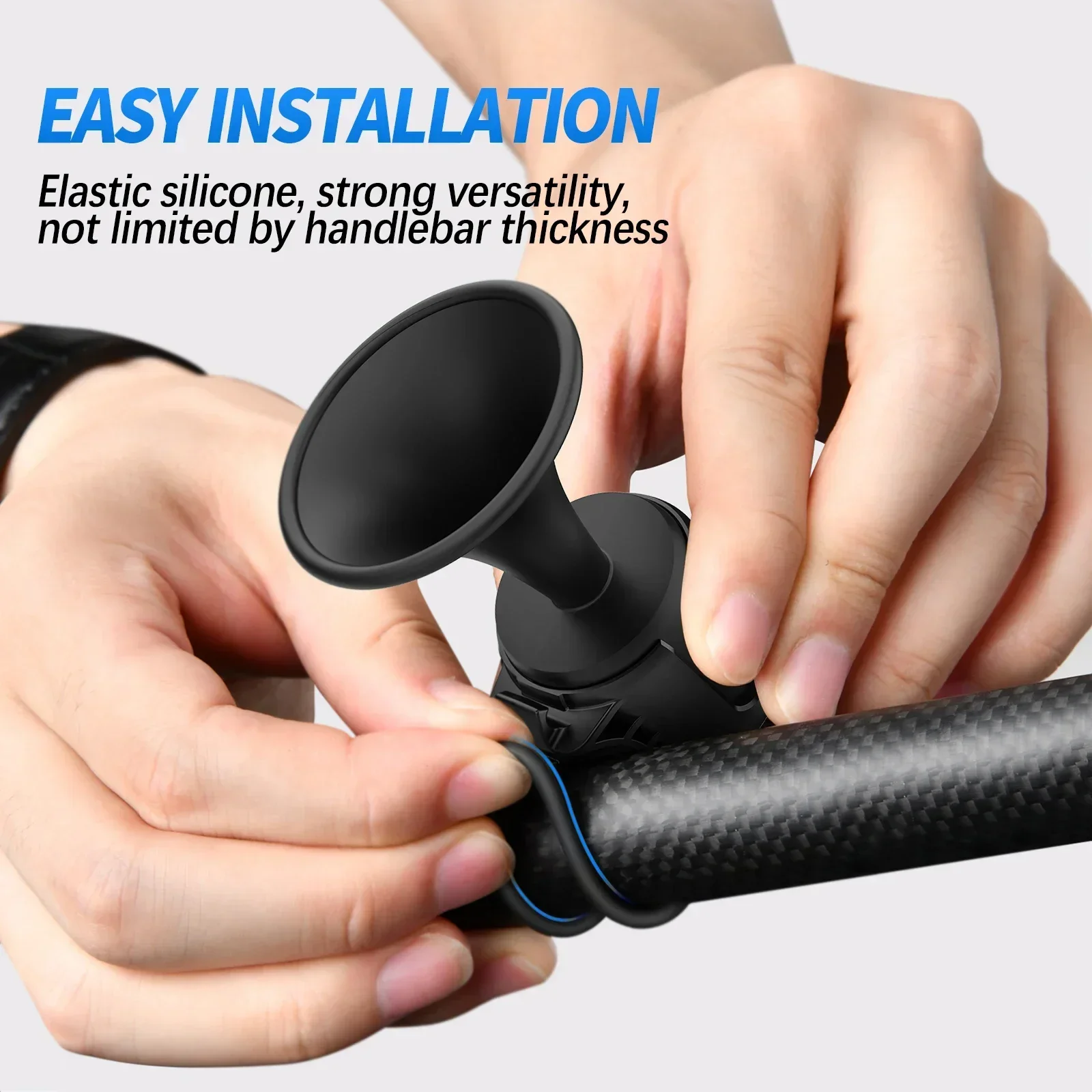 Hoge Decibel Fiets Elektrische Bel Draagbare Fiets Hoorn Gebouwd In Batterij Fietsen Waarschuwing Bel Waterdichte Weg Mtb Hoorn