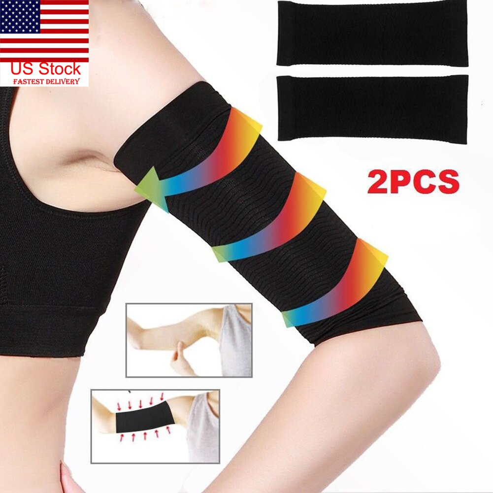 1 Pair Women Slimming Arm Shaper Weight Loss Cellulite Fat Burner Wrap Belt