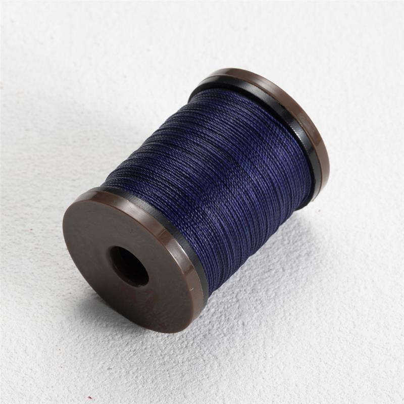 0,6mm runder Wachs faden für Leder handwerk Nähen Polyester gewachste Schnur DIY hand gefertigte geflochtene Strang schnüre Leder nähen: MULTI