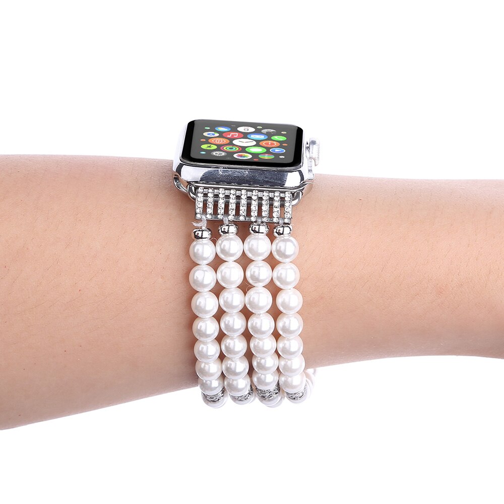 Pearl Strap Voor Apple Horloge Band 7 4 5 6 Se 44Mm 40Mm 41Mm 45Mm Multicolor armband Voor Iwatch Serie 3 2 38Mm 42Mm Accessoires