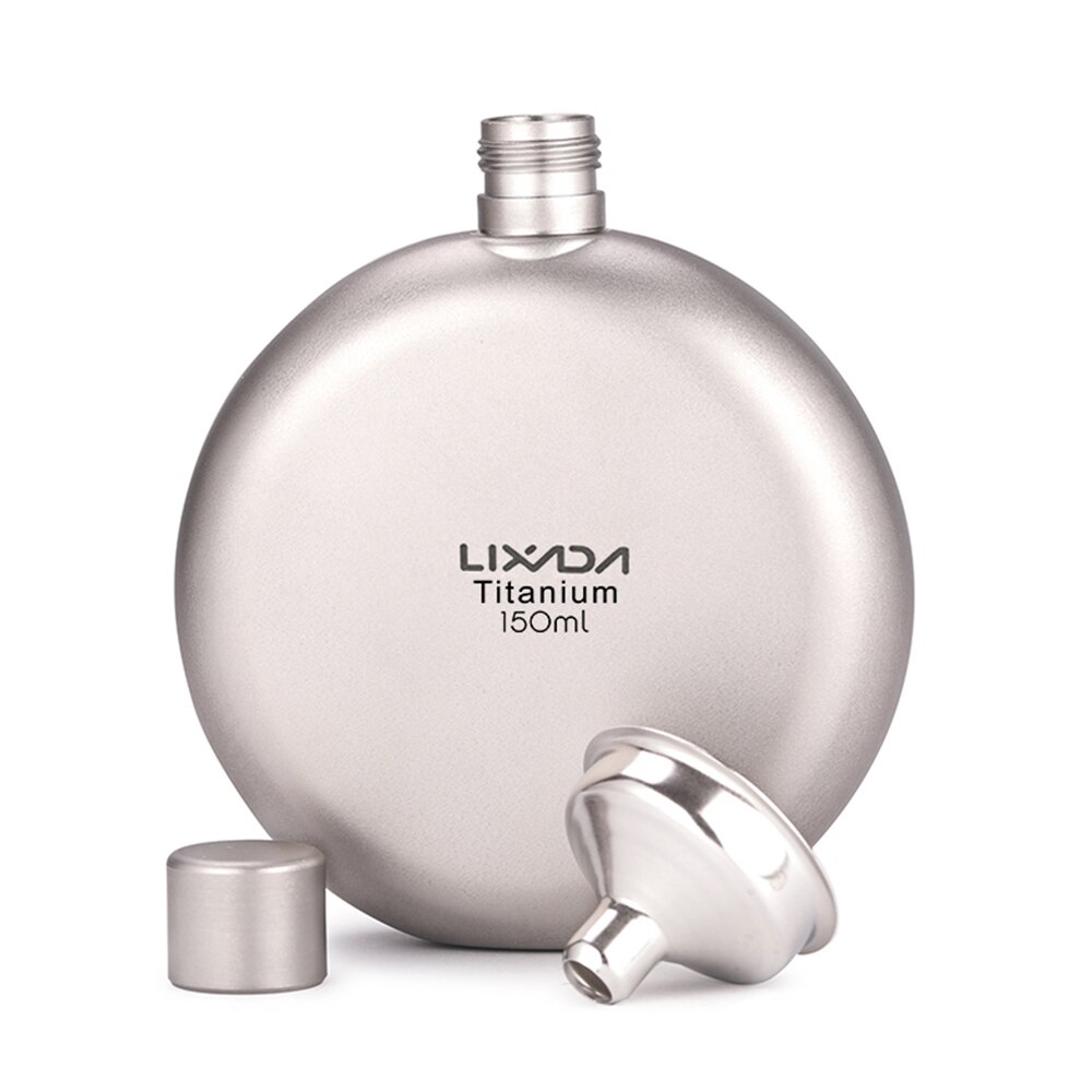 Titanium Flask Leakproof Titanium Flask Alcohol Whisky Wine Flask for Outdoor Camping Backpacking Travel Picnic: 150ml
