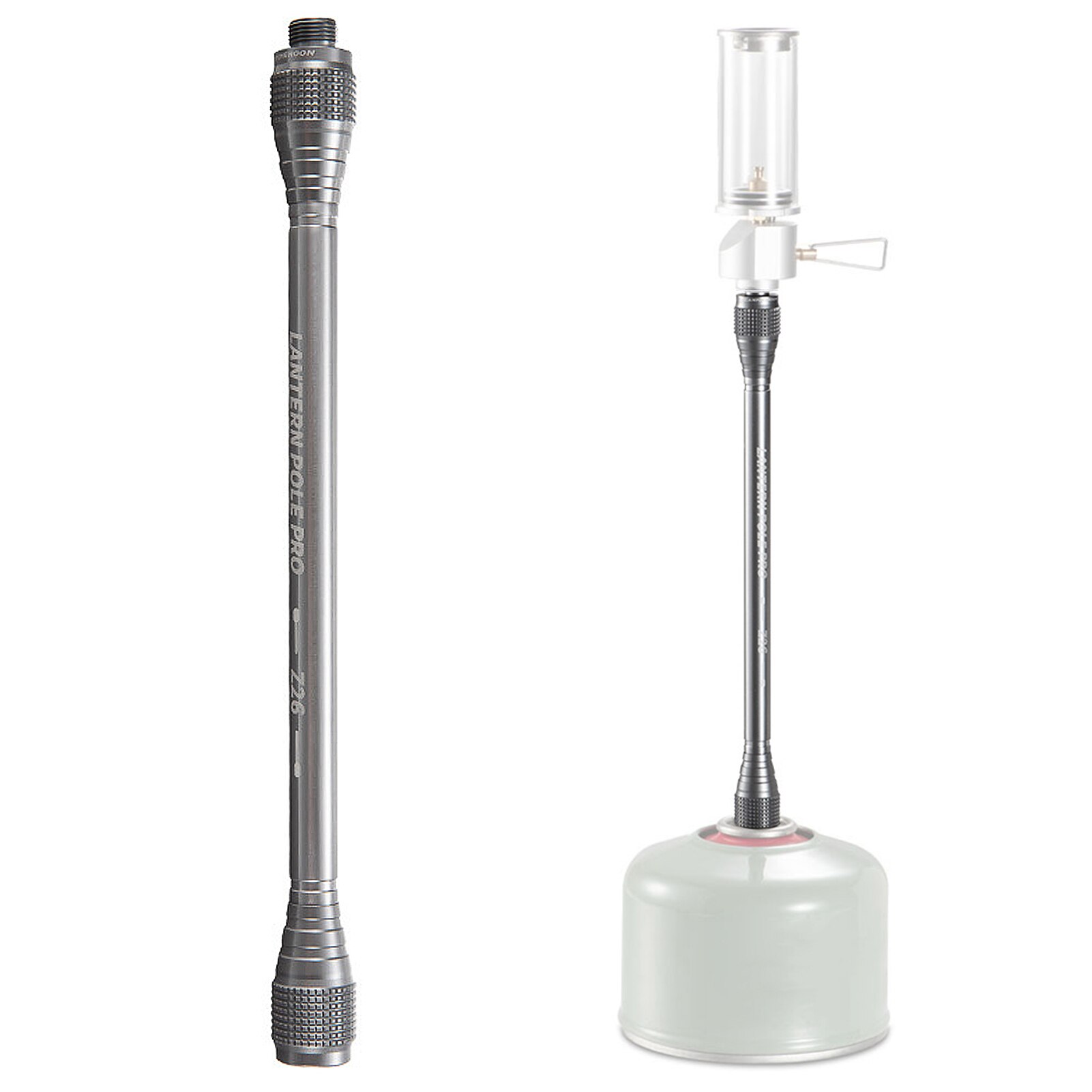 Przedłużacz latarni gazowej przedłużacz świetlówka przedłużenie lampy kempingowej na kemping piesze wycieczki: 230mm length