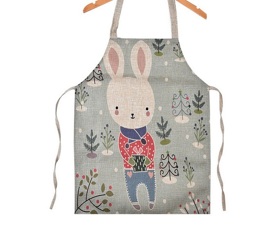 mandilon escolar infantil delantal barbero limpieza hogar Delantal de lino con de dibujos animados para niños, delantal antiincrustante con pintura de pastel y Casa, color rosa, para la cocina del hogar: Rojo rosado / 68x55cm adultsize