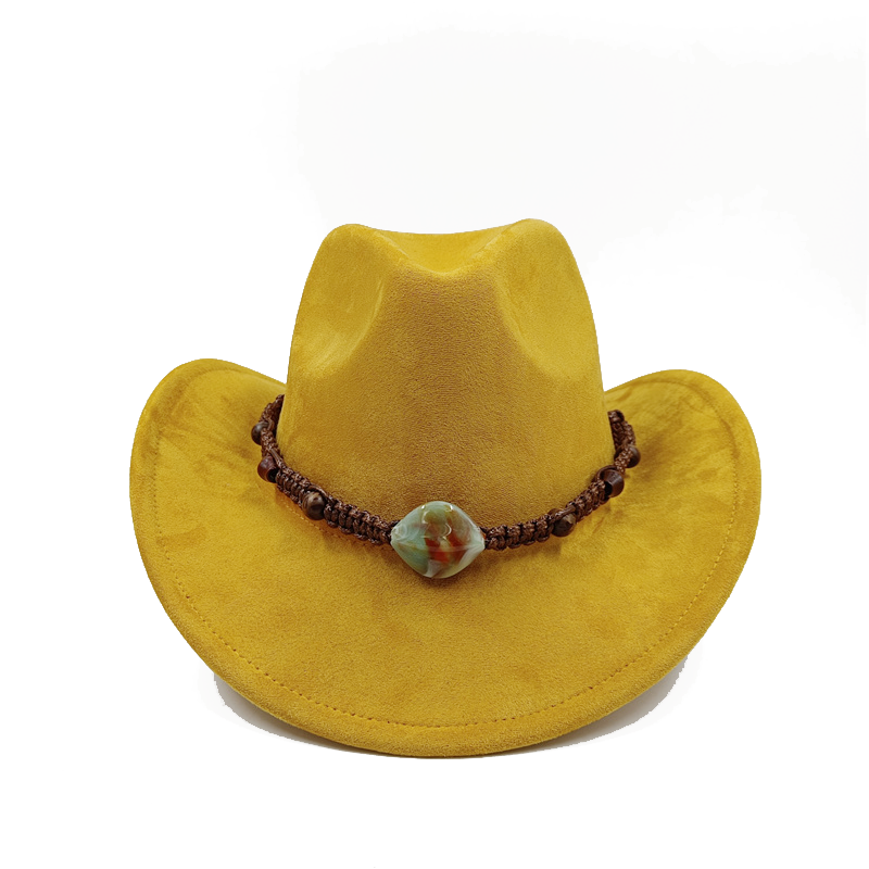 Cappello da cowboy viola nuovi accessori per cappelli da cowboy cappello da cowboy cappello in materiale scamosciato nuovo cappello da cavaliere da uomo e da donna tutto'aperto