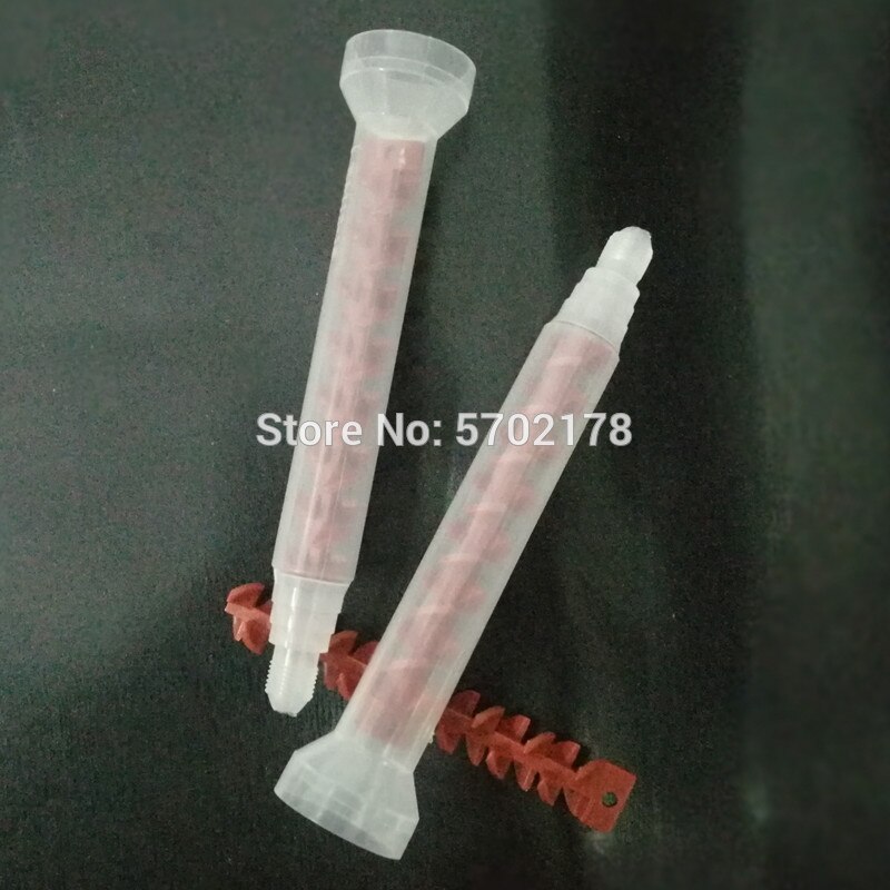 5pc/bag Adhesive Dynamic Mixing Nozzle AB Glue Quick Mixer RM12-16 Round Mixed Tube