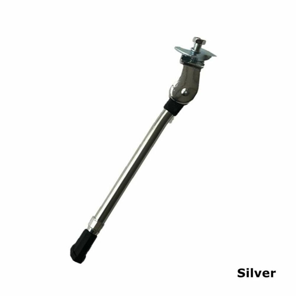 Verstelbare Kick Stand Mountainbike Fiets Rubber Premium Accessoires: Silver