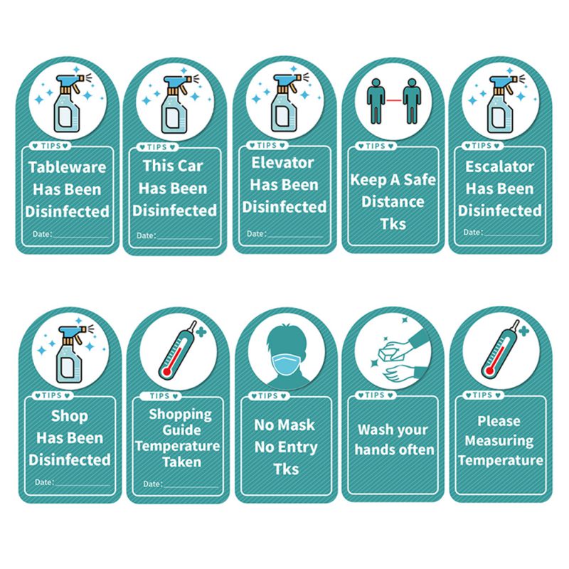 1pcs Acrylic Prevention Signs Welcome Sign Shop Warning Sign Shop Disinfected Sign For Restaurants School Office Building