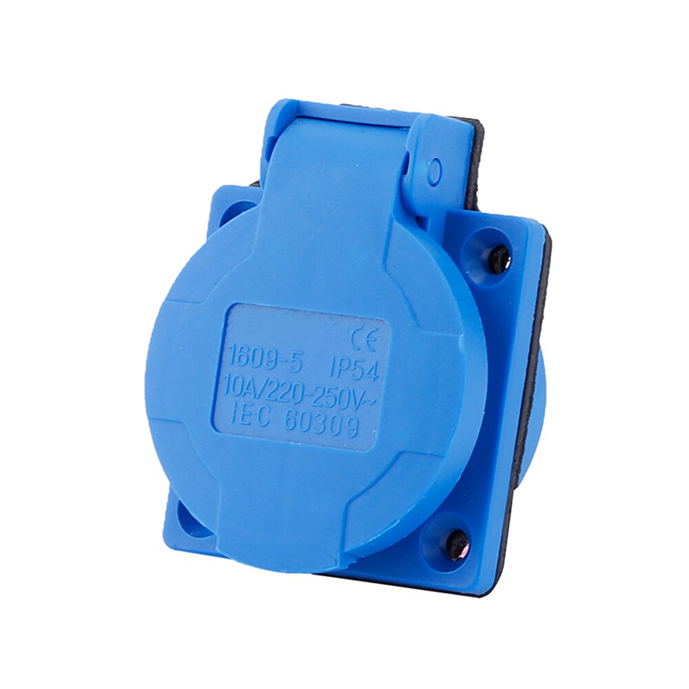 Five-hole Industrial Outlet 10A Waterproof Outlet IP54 250V Concealed Wall Outlet for Industrial