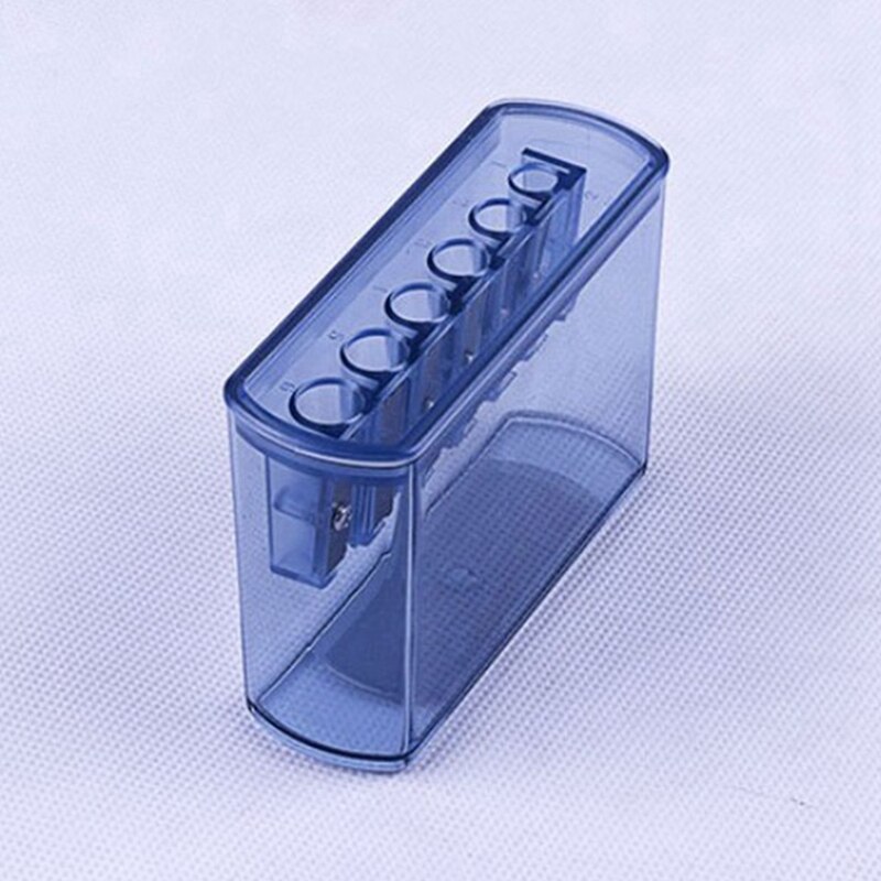 6 Holes Sketch Pencil Sharpener Charcoal Pencil Sharpener with Lead Grinder, Student Art Pencil Cutter, Pencil Sharpener