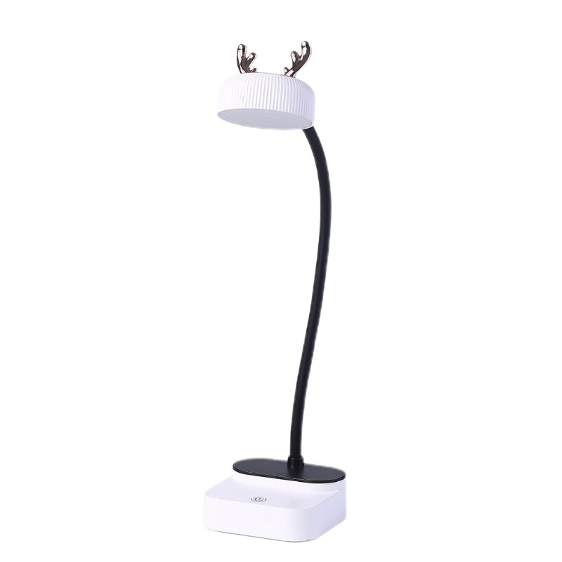LED Desk Lamp, Touch Control Desk Lamp, 360°Flexible Desk Lamp Rechargeable Desk Lamp for students Dormitory Reading: W