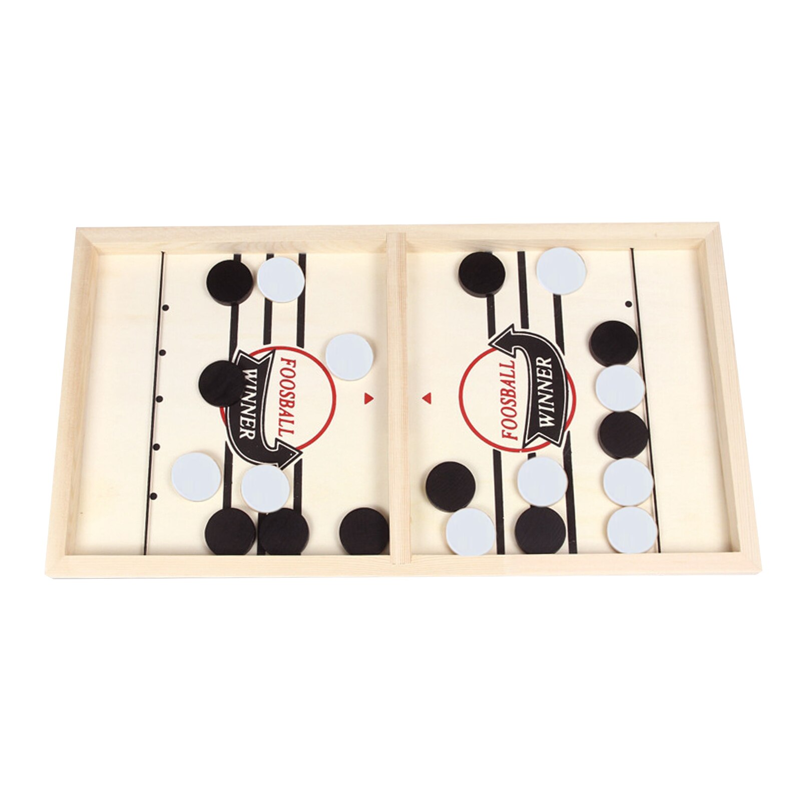 Houten Tafelvoetbal Sling Puck Tafel Board Spel Ouder-kind Kinderen Interactief Speelgoed: Big