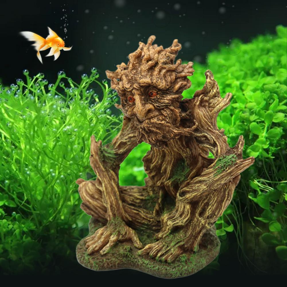 Fish Tank Ornament Compact Fish Tank Ornament Aquarium Landschapsarchitectuur Decoratie Cave Habitat Hars Rotstuin