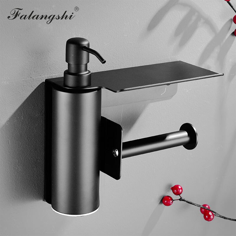 Liquid Soap Dispenser 304 Stainless Steel Multifunction Bathroom Accessories Phone Storage Paper Holder WB8601: Type 5