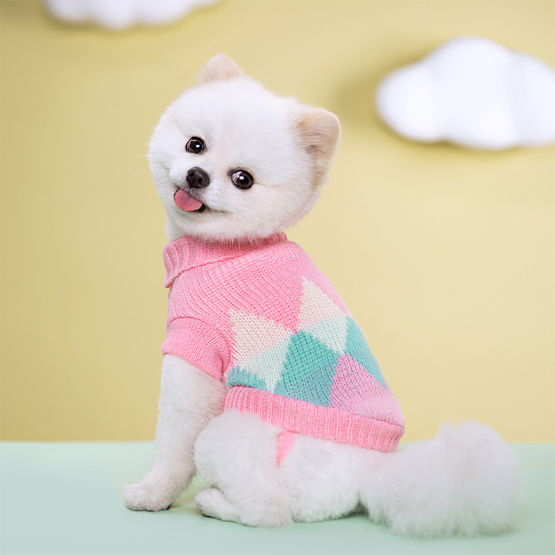Inverno quente cães camisola filhote de cachorro tricô macio para cães pequenos médios gatinhos roupas animais de estimação pulôver chihuahua casaco buldogue trajes: S / YELLOW