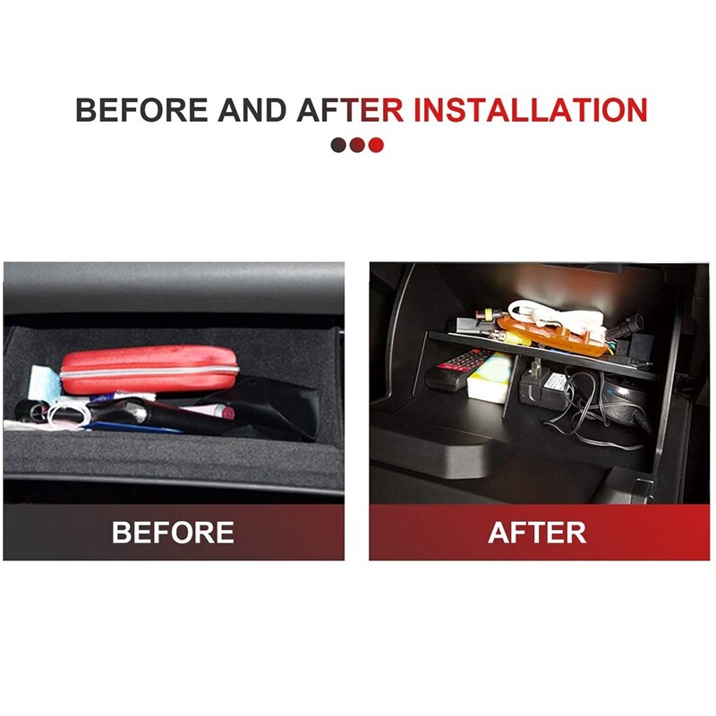 Auto Handschuh Kasten Organizer Armlehne Kasten Intervall Lagerung EinfüGen Teiler für Jeep abtrünnig Innen Zubehör