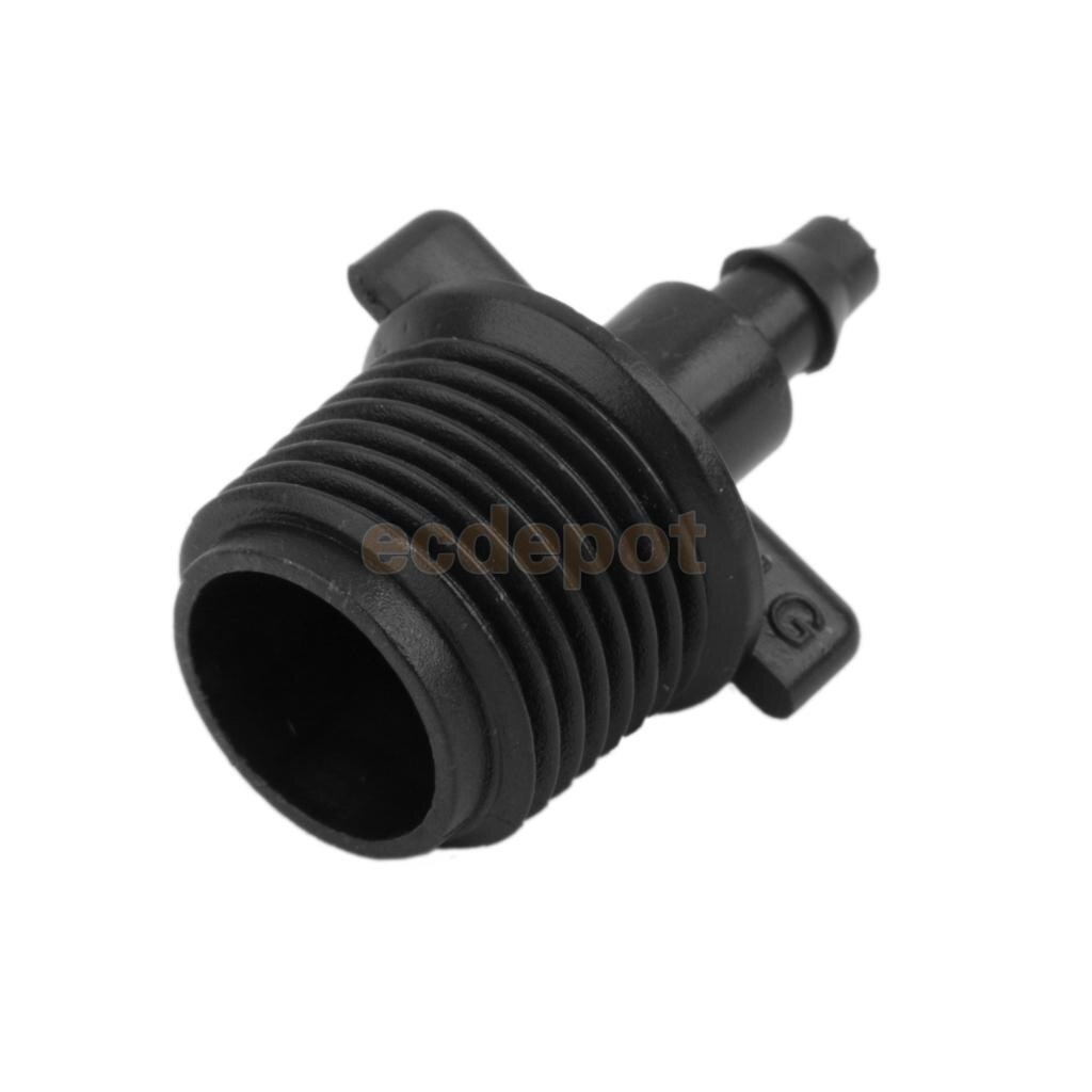 20pcs 1/4' Barb Tubing Adapter for Drip irrigation Tubing Capillary Hose