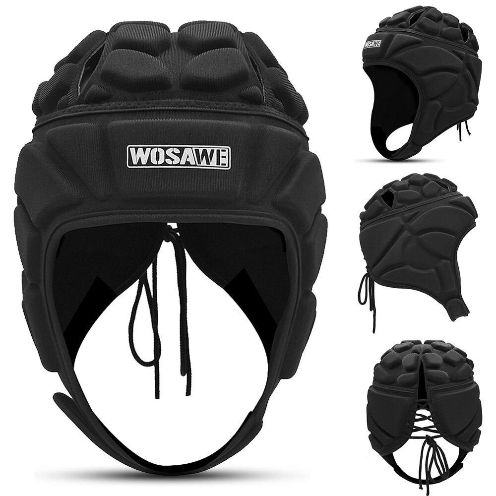 Einstellbare Torwart Helm Sport FußBall FußBall Rugby Goalie Helm Kopfschutz Hütte Kopf Schutz Kopf Schützen Werkzeuge