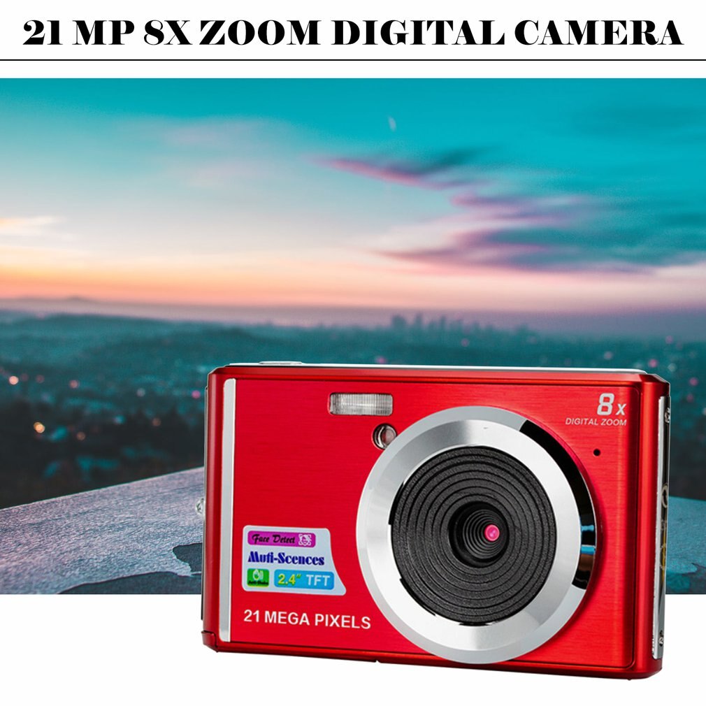 Digital Camera 2.7 inches HD Screen Digital Camera 21MP Anti-Shake Face Detection Camcorder Digital Camera
