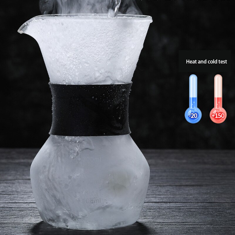 Cafetera de goteo de agua de vidrio para expreso, accesorio de café reutilizable con filtro de té, 200ml/400ml