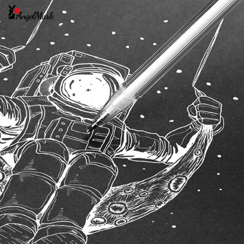 Stylo à encre Gel blanc classique, rouleau de gelée, marqueur pour surbrillance artistique, 3/6/12 pièces, blanc brillant, argent, or, peinture artistique, stylos à dessin