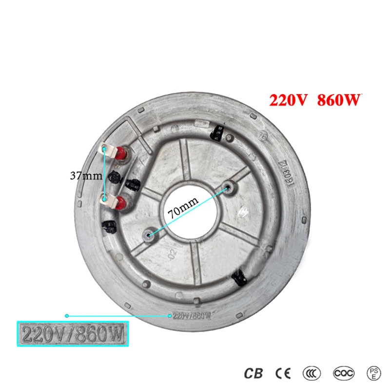 Rice cooker heating plate rice cooker bottom rice cooker parts heating plate heating elements 220v 860w stainless steel