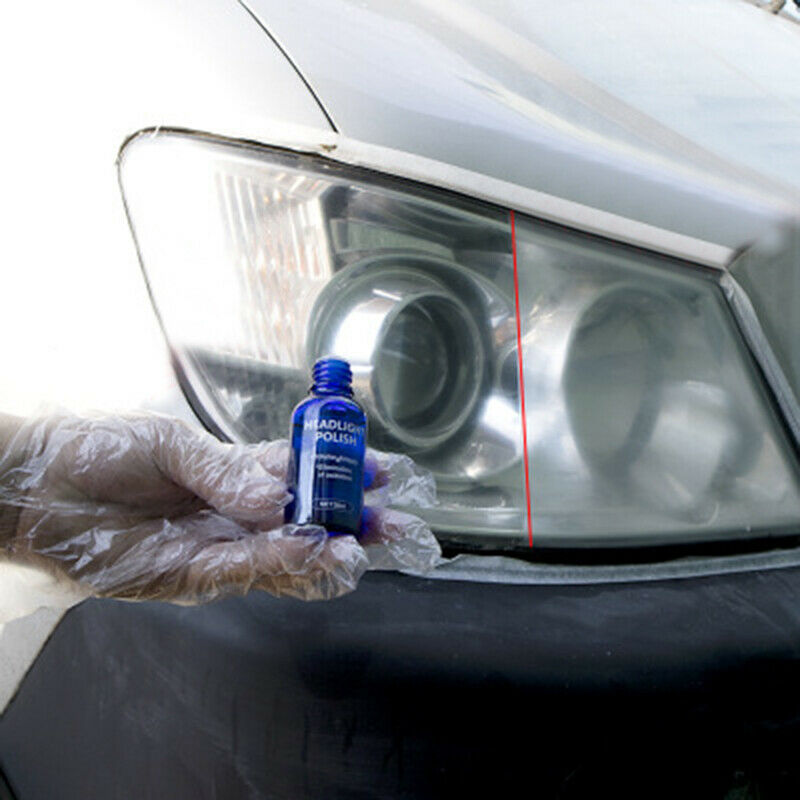 10ml/30ml Car Care Headlight Headlamp Cleaning Repair Restoration Plastic Polish Restorer Kit Renovation Fluid Auto Curing Agent