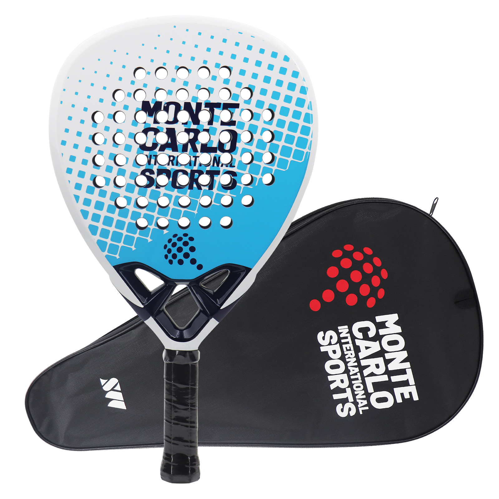 INSUM Padel Racket Carbon Fiber Soft EVA Surface High Balance Diamond Shape Sports Racket for Advanced Players Paddle
