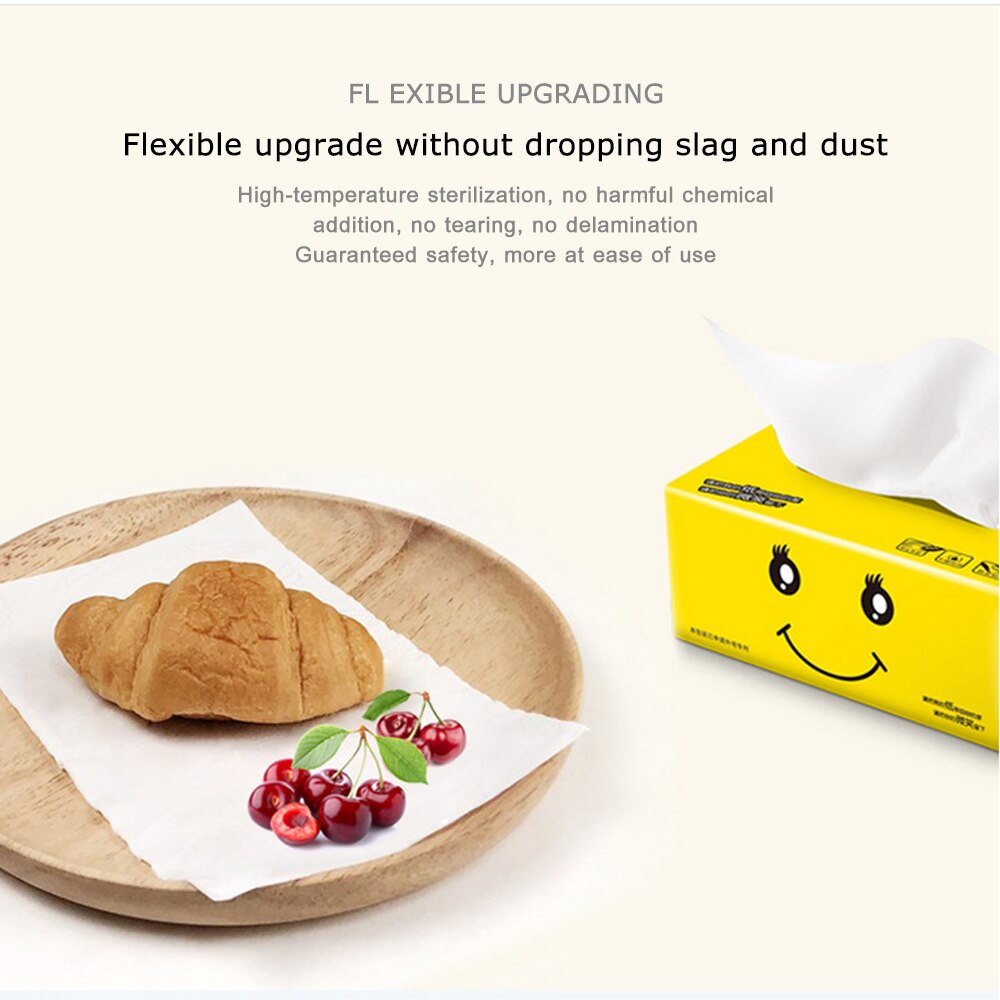 Stücke Hause Reine Holz Zellstoff Papier Handtuch Wc Papier Papier Extraktion Schnell Auflösen 4-schicht Jedes Stück Gesichts Tissue papier Servietten