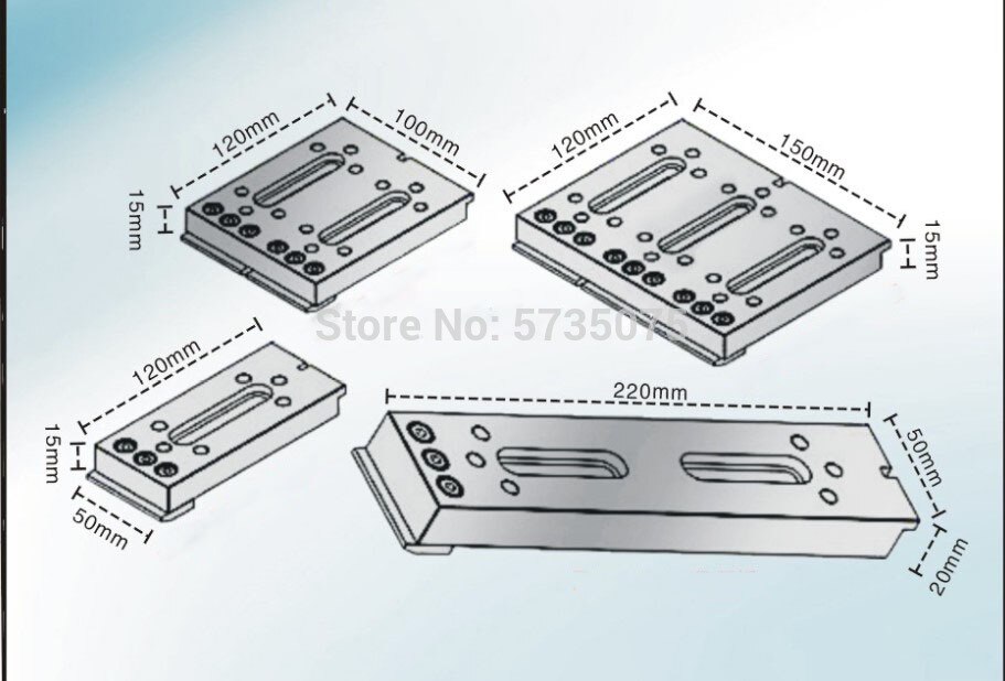 Wire cutting fixture jig tools low-speed wire cut edm machine jig clamp 70/80/90*8/12*23 120*50/100/150 150/220*50 edm jig tool